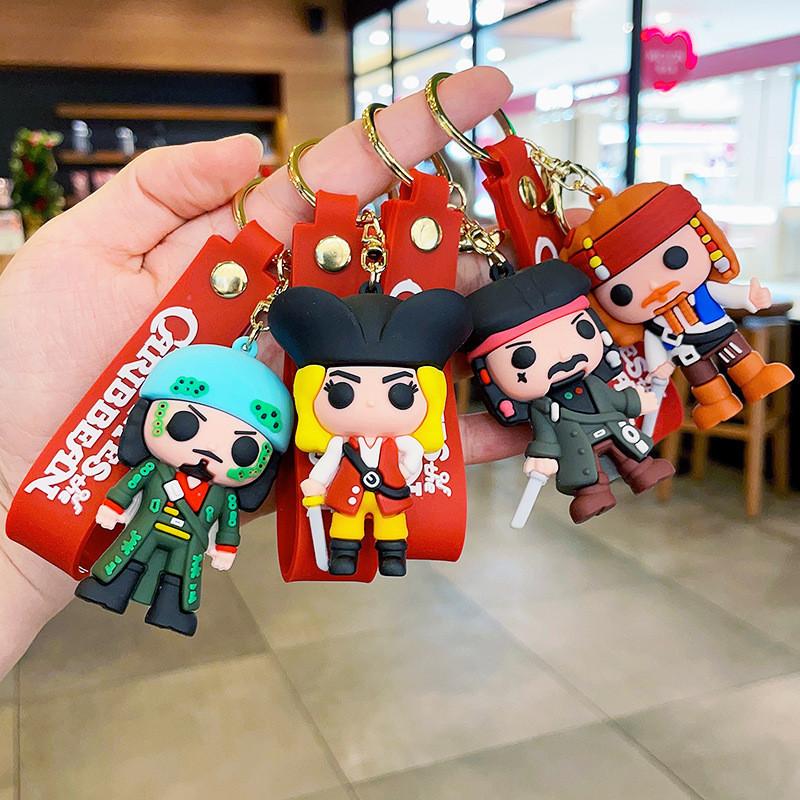 Cute Pirate Captain Keychain Figurine Decorative Accessory For Bags And Keys