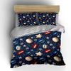 Football Theme Decor Set Bedding Set With 1 Duvet Cover 2 Pillowcases Single Double King Queen, Gift