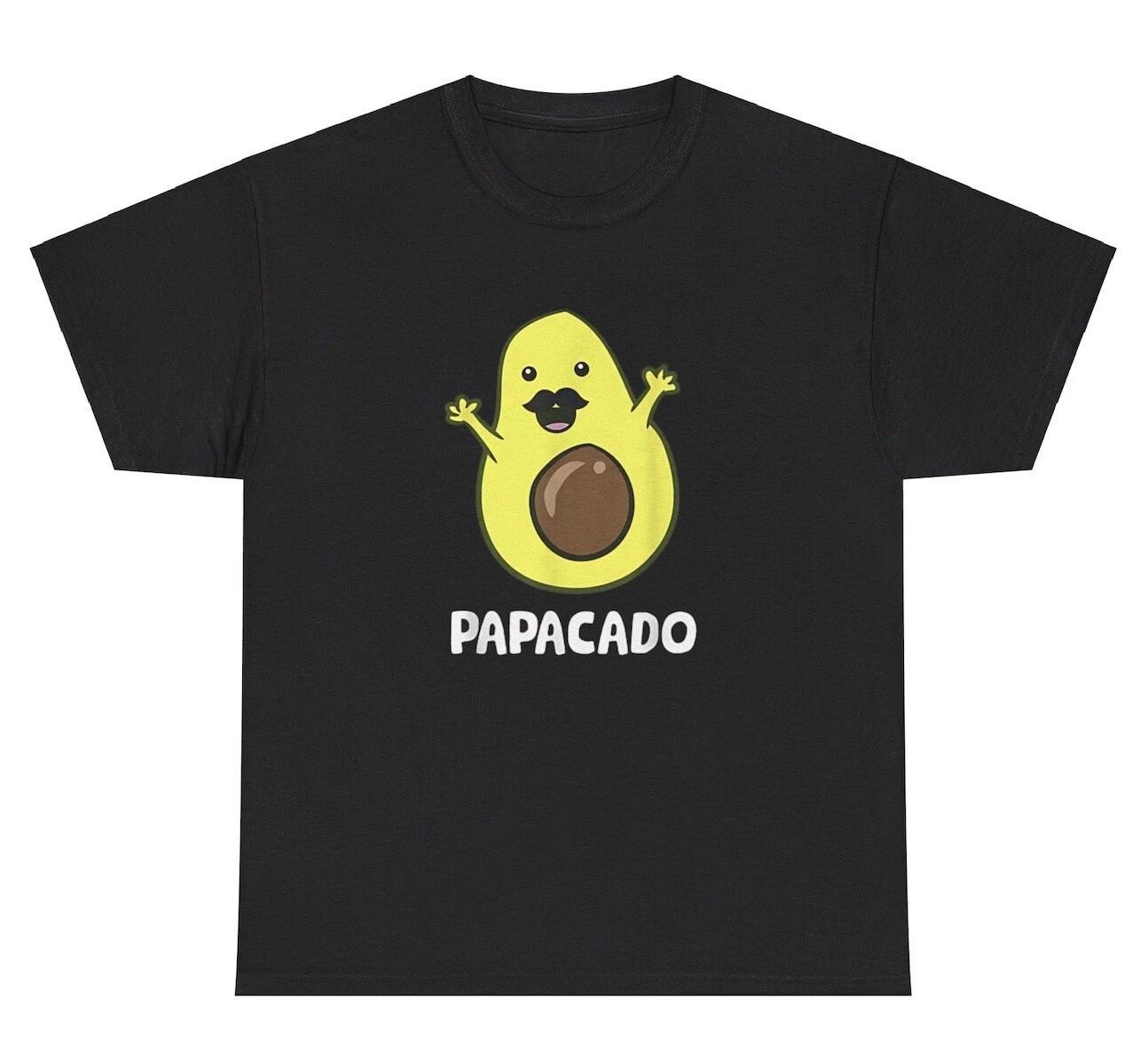 

Papacado T Shirt Funny Avocado Papa Mexican Humor Fathers Day Gift Birthday Tee S