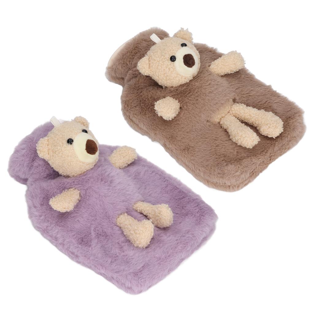 Heißwasserbeutel Multifunktional 1000ml Fassungsvermögen Weite Öffnung Niedliche Cartoon-Heißwasserflasche für Zuhause Büro