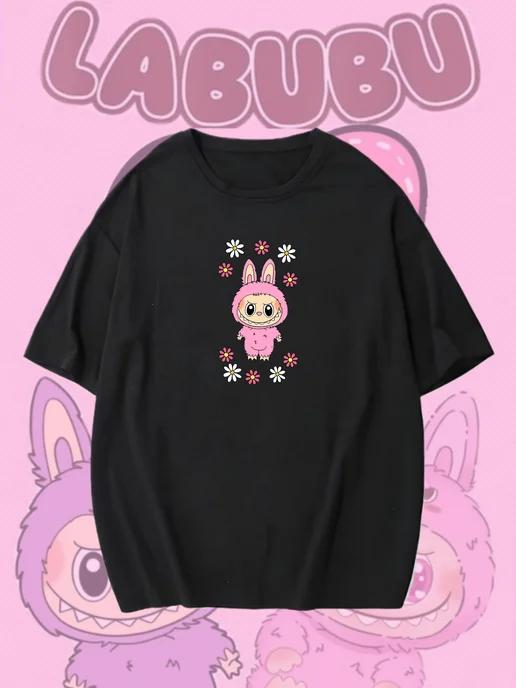 Oversized T-shirt with Labubu print XL