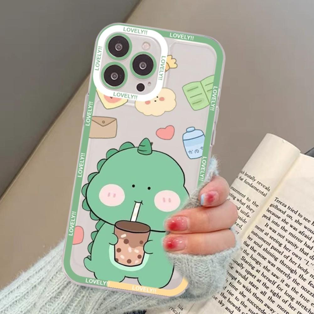 Lovely Little Dinosaur Phone Case For Redmi 7 8 9 A For Redmi Note 5 7 8 9 10 11 Pro Max 4G 5G Funfas