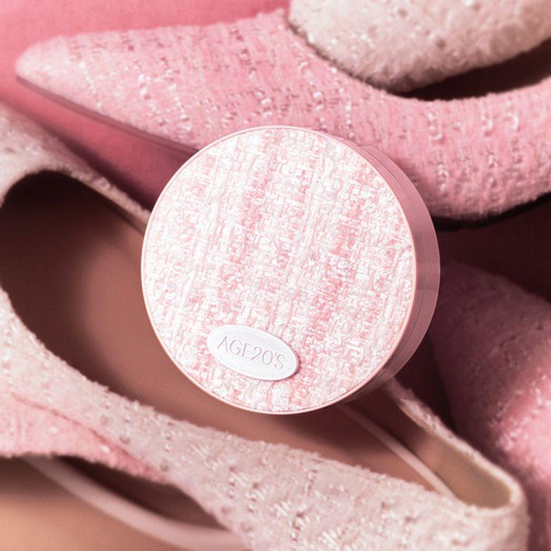 Essence Pact Flora Blooming Tweed Edition [Product + Refill] No. 23 Medium Beige