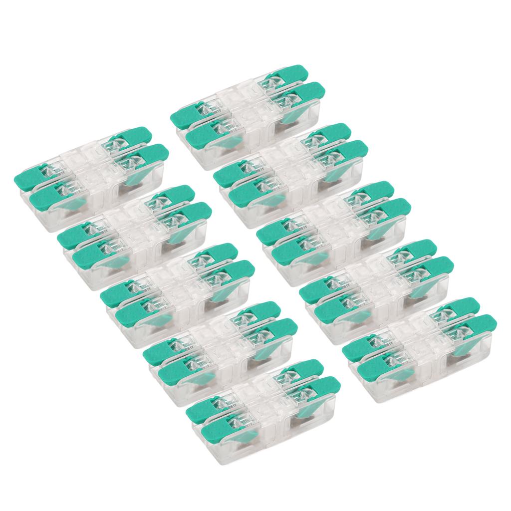 10Pcs 2 in 2 Out Wire Connector 0.5 to 6mm² Copper Contact Conductor Connector for Household Applian