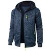 Men's Spring and Autumn Outerwear Sports Fitness Coat Casual Hoooded Knitted Jacket