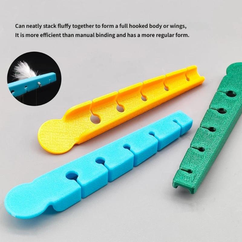 5 Hole Stacking Tool With Precise Control Fly Tying Tool Feather Holding Tool For Easy Thread Insertion Easy to Use