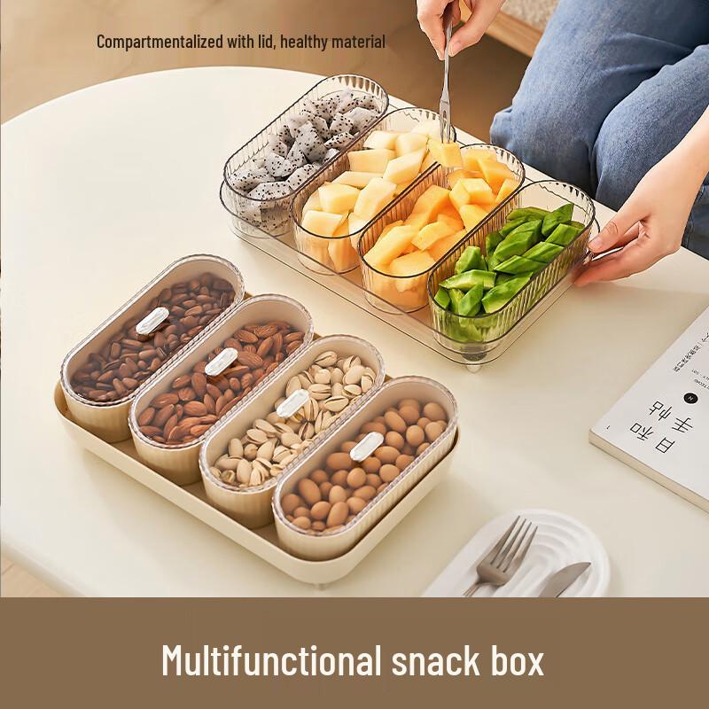 Pinhuan Multifunctional 4-Compartment Snack & Fruit Tray B3073