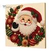 DIY Faux Pearl Art Crafts Christmas Kit, Santa Snowy Cottage Painting Kits for Adults 3D Bead Craft Set Adults, Home Winter Holiday Wall Decor Indoor