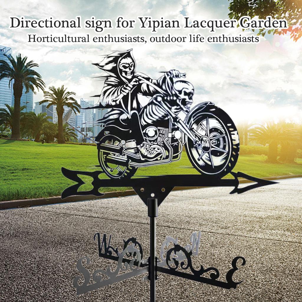 Dekorativní železná větrná korouhvička Větrná korouhvička Ideální pro střechy a venkovní zahradní dvorní dekoraci Nástroj pro určení směru větru