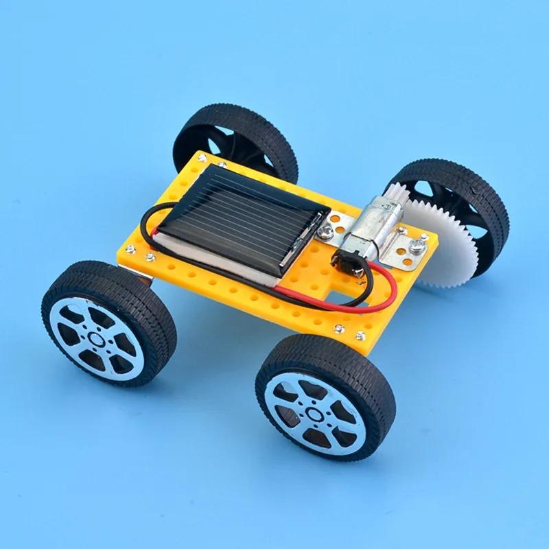 Solar Car Toy For Kids Mini Diy Assembled Energy Powered Car Kit Stem Educational Toys For Children Creativity Birthday Gift