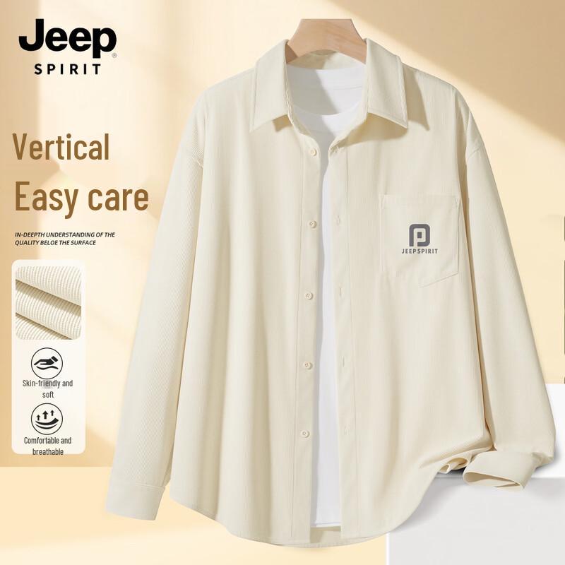 JEEP SPIRIT Men s 2025 Casual Long-Sleeve Shirt 2XL