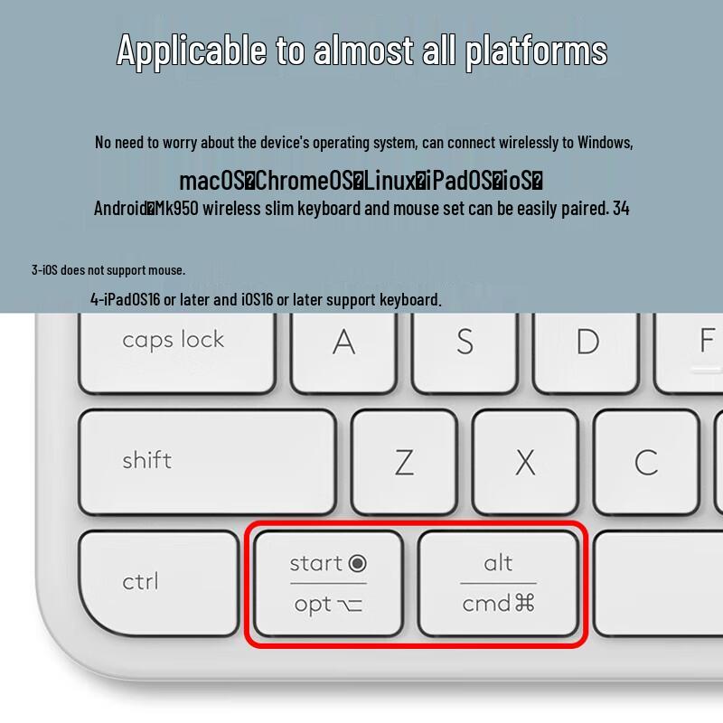 Logitech MK950 Wireless Bluetooth Keyboard and Mouse Combo