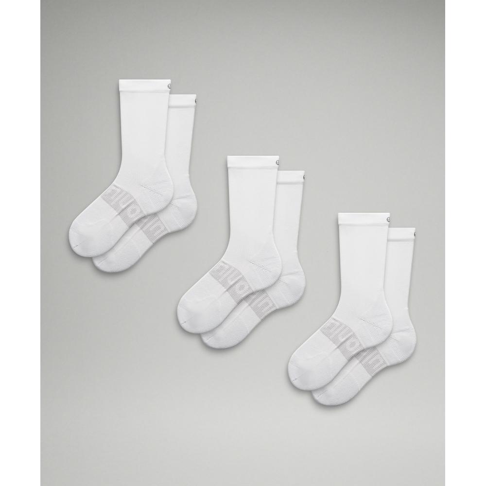

Lululemon Men S Power Stride Crew SockS 3 Pack White XL