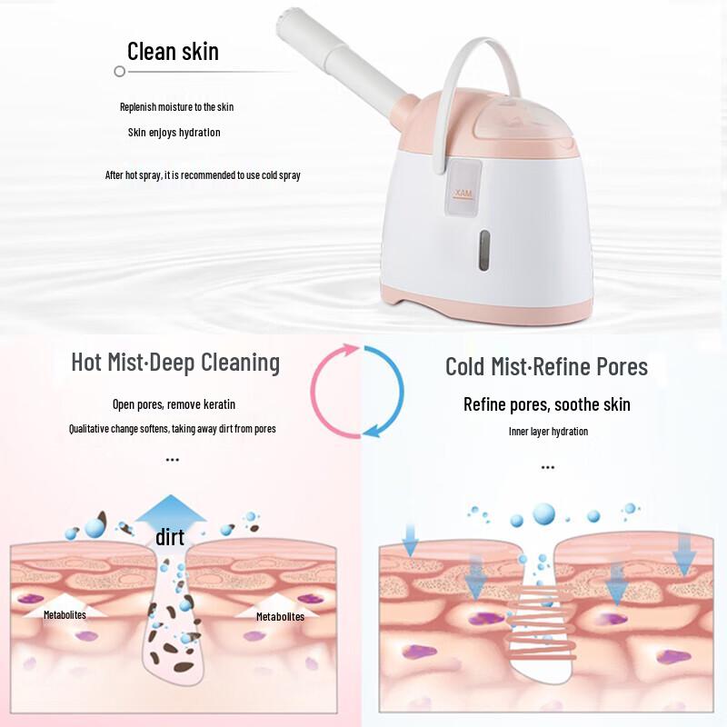 JINDAO Hot and Cold Dual Mist Facial Steamer