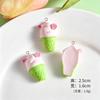 10Pcs Cute Resin Charms, Mixed Ice Cream Flower Lollipop Pendants for Keychain & Earrings