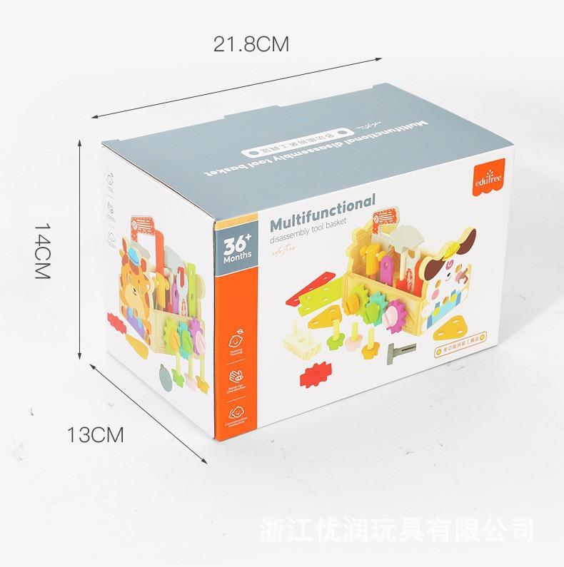 

Детский ящик для инструментов плотника для мальчиков и девочек, разборка и сборка орехов, развивающие игрушки белый