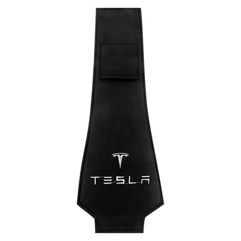 

1/2Pc Car Headrest Cover Seat Head Pillow Neck Headrest Cover for Tesla Model 3 Model X S Y 2016-2023 Decals Center Hub Cap