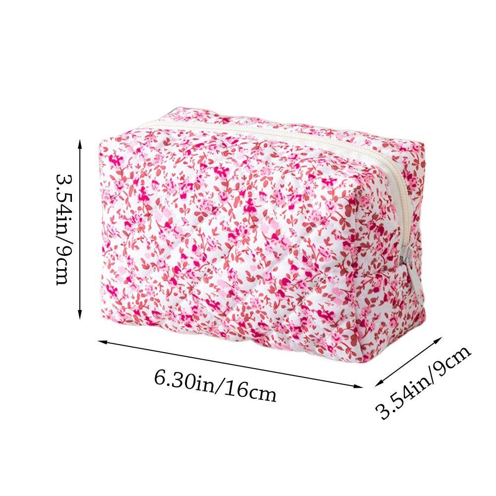 Trendy Floral Print Makeup Bag Multi-functional Large Capacity Toiletry Bag Portable Makeup Pouch Women