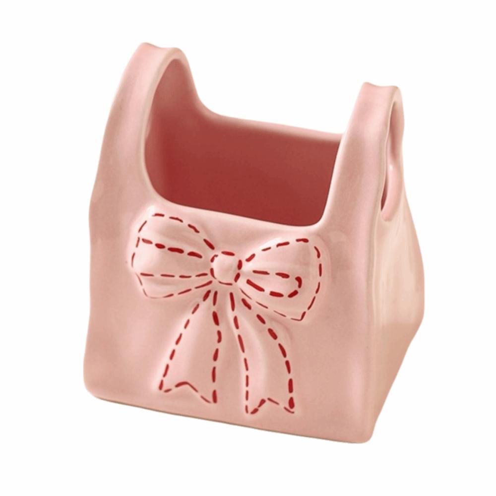 Elegant Ceramic Pen Holder Minimalist Decorative Cosmetic Storage Bucket Creative Practical Desk Sundries Organizer Home Decor