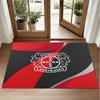 Bayer Leverkusen Football Design Crystal Velvet Rug Soft Decorative Mat for Bedroom Entrance