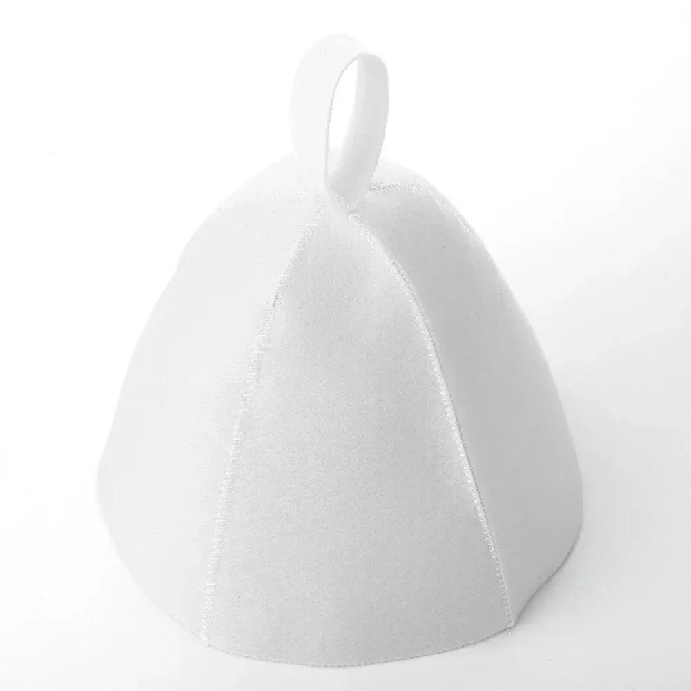 Klobouk do sauny proti teplu Zahuštěná vlněná plsť sprchová čepice Vlasy Turban Rychlé sušení ručníkem Klobouky do sauny Koupelnové doplňky