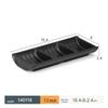 Black Melamine Dipping & Snack Dish with 2-3 Compartments