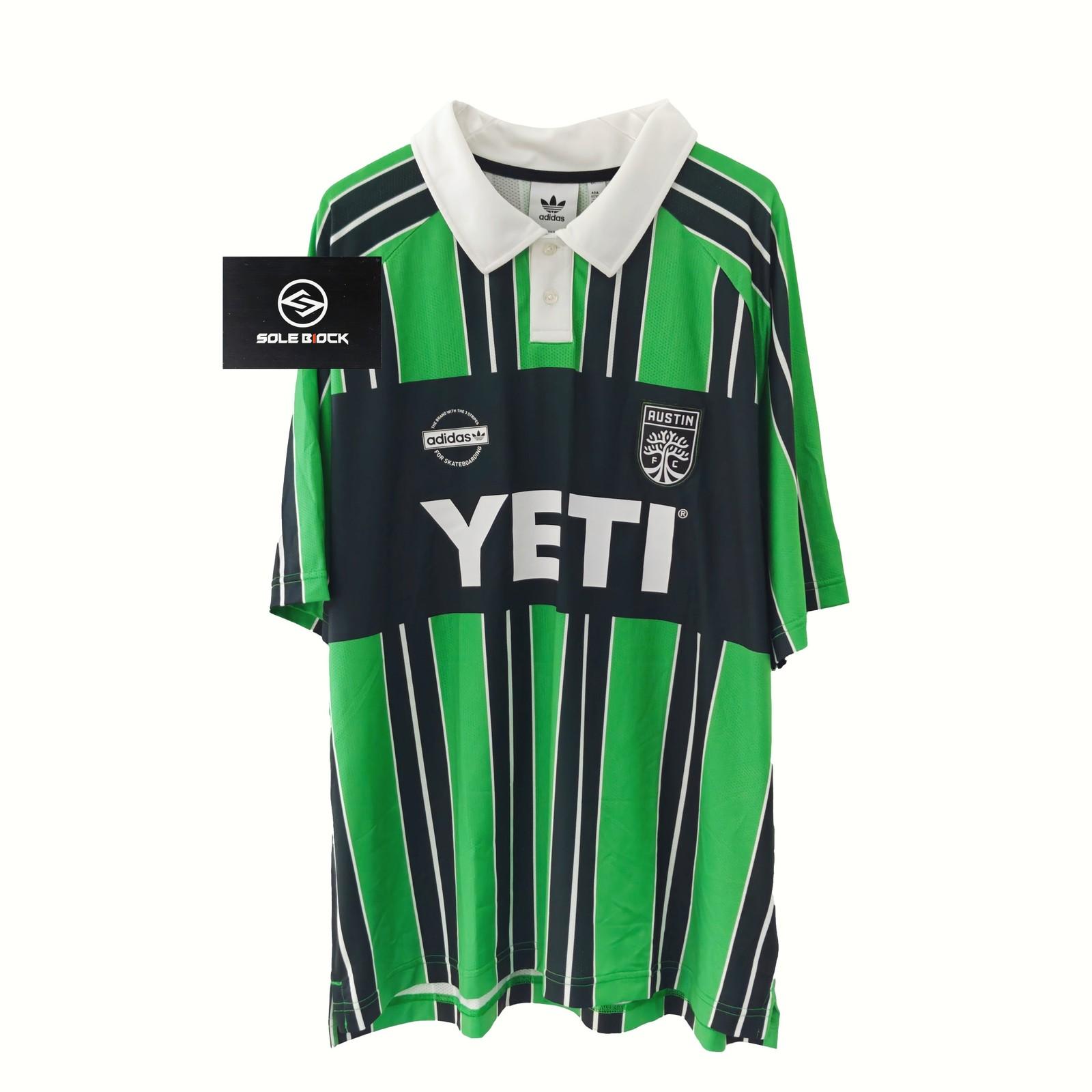 adidas Originals X No-Comply X Austin FC Co-Branded Letter Stripe Soccer Jersey XS