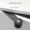 304 Stainless Steel 90° Door Stopper for Bathroom & Wooden Doors - Anti-Collision Buffer