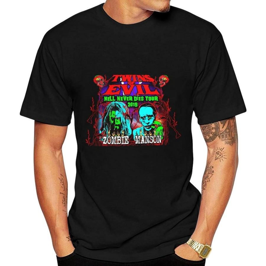 Penqino Men s Short Sleeve T-Shirt Rob Zombie Men s Athletic T-Shirts Breathable Crew Neck S