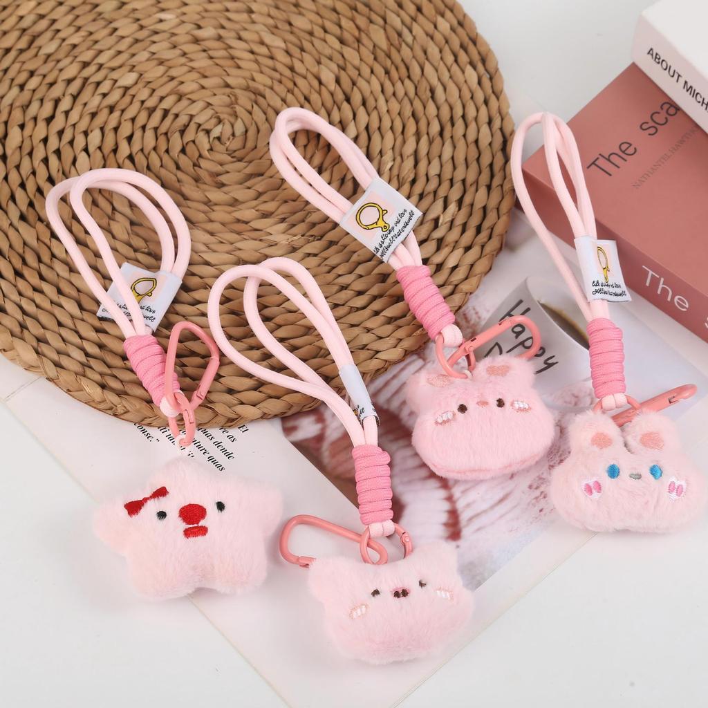 Kreskówkowy Pluszowy Kotek Niedźwiadek Brelok Zawieszka Lalka Ornament