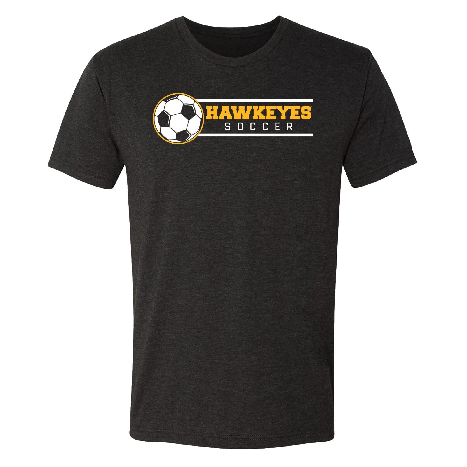 Iowa Soccer Spotlight Triblend T-Shirt - Vintage Black XL