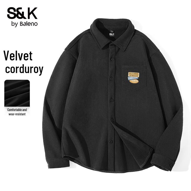 

Baleno Men s S&K Corduroy Long Sleeve Shirt XL