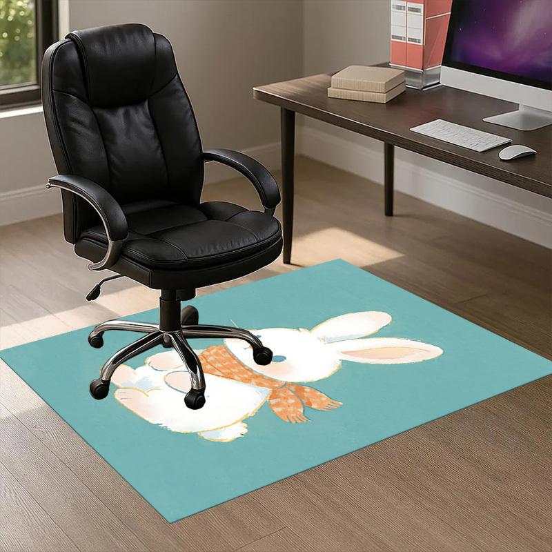

rabbit scarf Pattern Area Rug, Office Carpet Indoor Outdoor Entrance Doormat, Non-Slip Soft And Comfortable, Living Room, c122055 60cm by 90cm