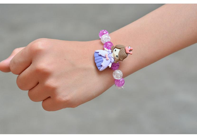 Cartoon Princess Girl's Ice & Snow Bracelet Gift Set for New Year & Birthday