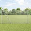 VidaXL Welded Wire Fence with 13 Pointed Posts 1.5x25 M Galvanized Steel 3351973
