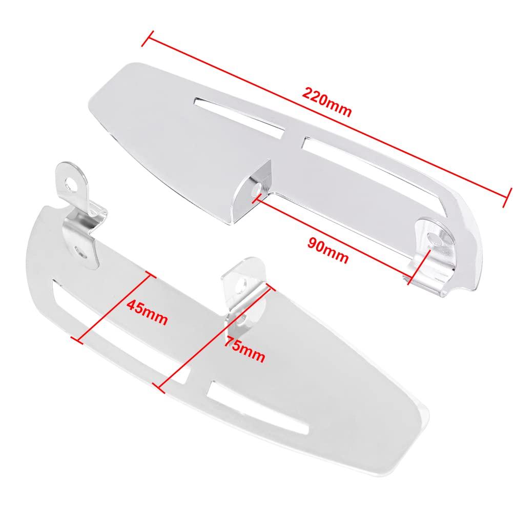 Baohatsu Motorcycle Driver Floorboard Foot Board Heel Guard Right Harley Touring Road King Electra Glide Softail CVO Ultra FLTRUSE Chrome