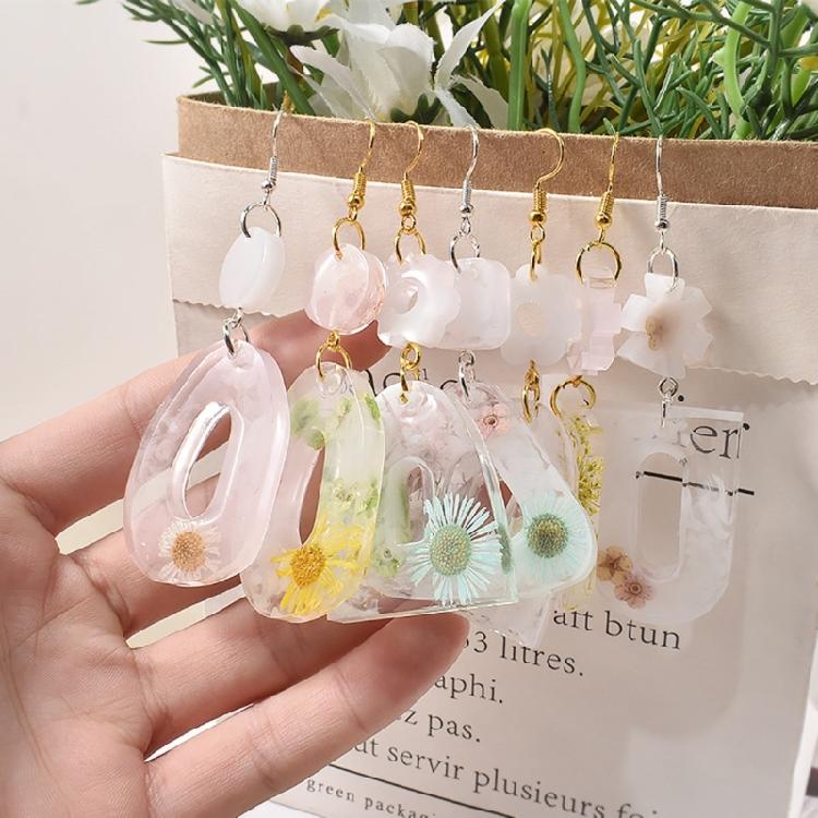 DIY Silicone Mold Crystal Earrings Pendant Silicone Mold Decorative Epoxy Mold