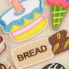 8 Pcs Cartoon Food Embroidered Patches Cake Iron On Patches Repair Patches Ice Cream Sewing Patches for Clothes Bag