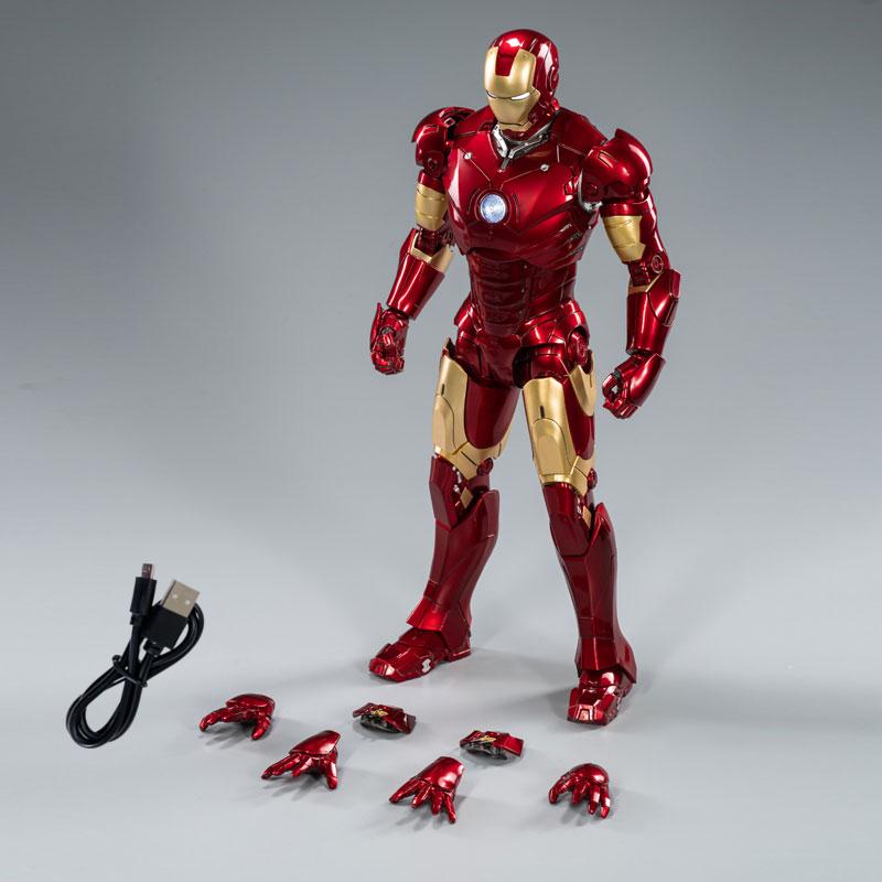

Zd 1/5 Iron Man 36cm Mk3 Original Legends 10th Anniversary Collection Tony Stark Model Action Figure Children Playthings Gifts