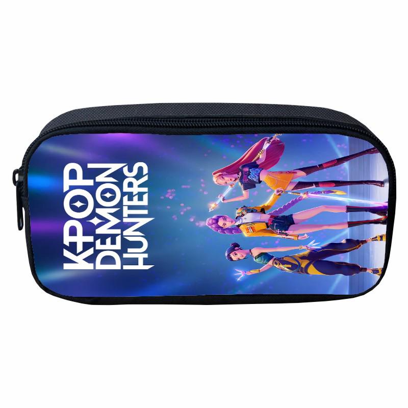 Astuccio per Matite Cartoon Huntrix K-Pop Demon Hunter Girl Group per Bambini e Studenti