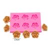 Rose Flower Leaves Silicone Molds Diy Candy Jelly Bakeware For Kids Cupcake Fondant Gummy Molds Cake Baking Decorating Mold
