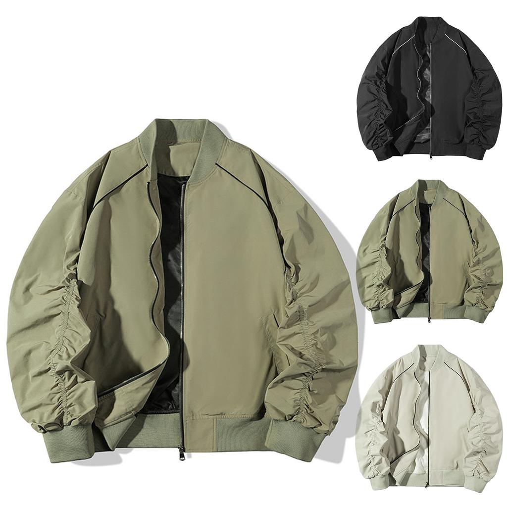 Men's Casual Jacket, Baseball Jacket, Fashionable Outdoor Sports Three-proof Windbreaker Coat