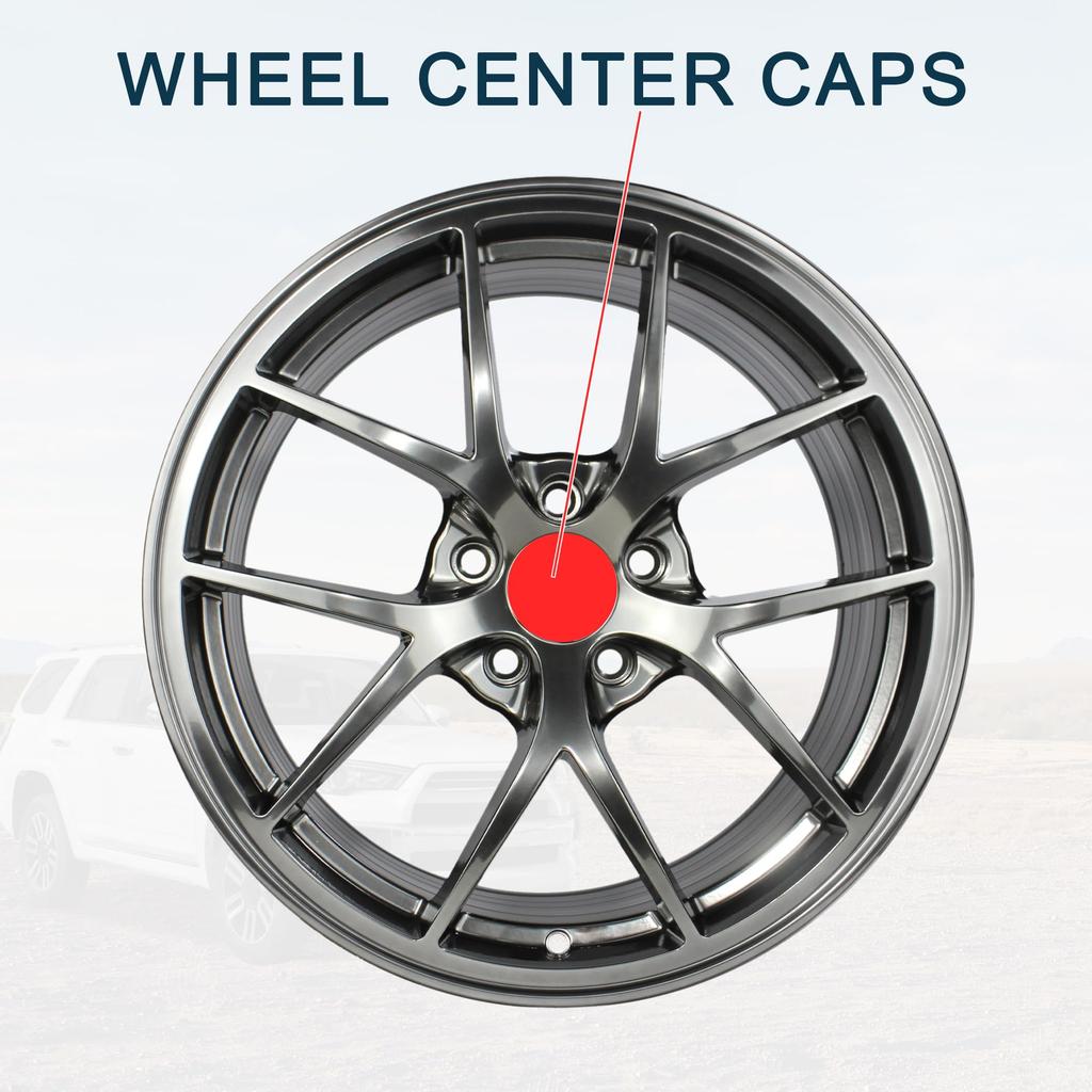 TUCKBOLD Wheel Center Cap, Hub Cap, Rim Center Cap for Toyota Tundra 2007-2021, No. 426030C051, Silver Tone, 1 Piece
