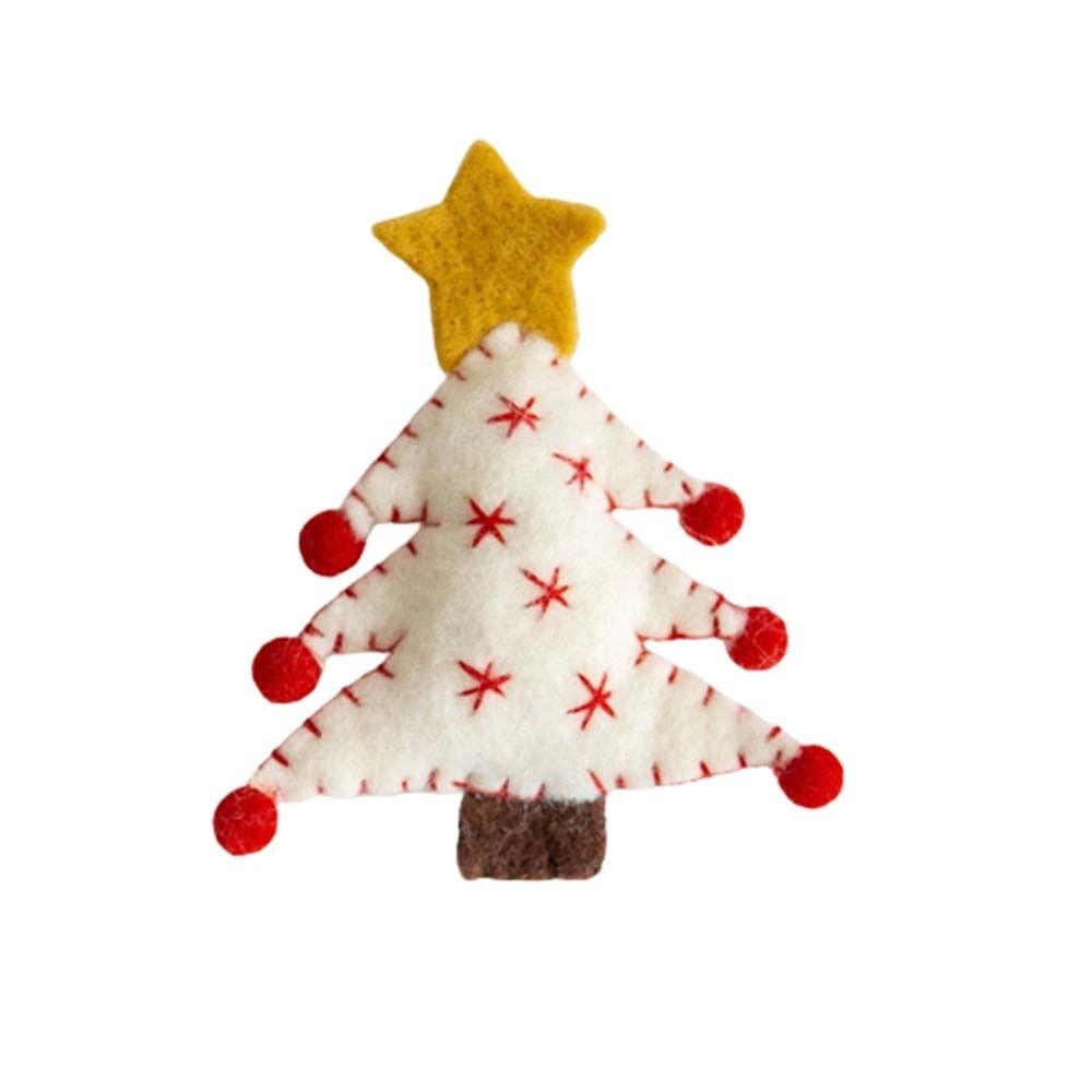 

Christmas Wool Felt Christmas Pendants Xmas Tree Xmas Tree Wreath New Year White Christmas tree