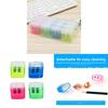 Dual Hole Pencil Sharpener With Geometric Design For Students And Office Use