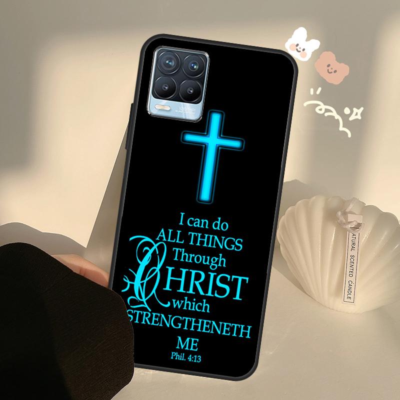 Christian Jesus Christ Bible Verse For Realme GT Neo 2 3 Master 9i 8i 8 9 Pro Plus Cover For OnePlus 10 Pro 9 9R Nord2 Case