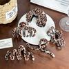 Elegant Vintage Leopard Print Hair Clip Featuring Durable Alloy Material For Stunning Updos And Everyday Styles