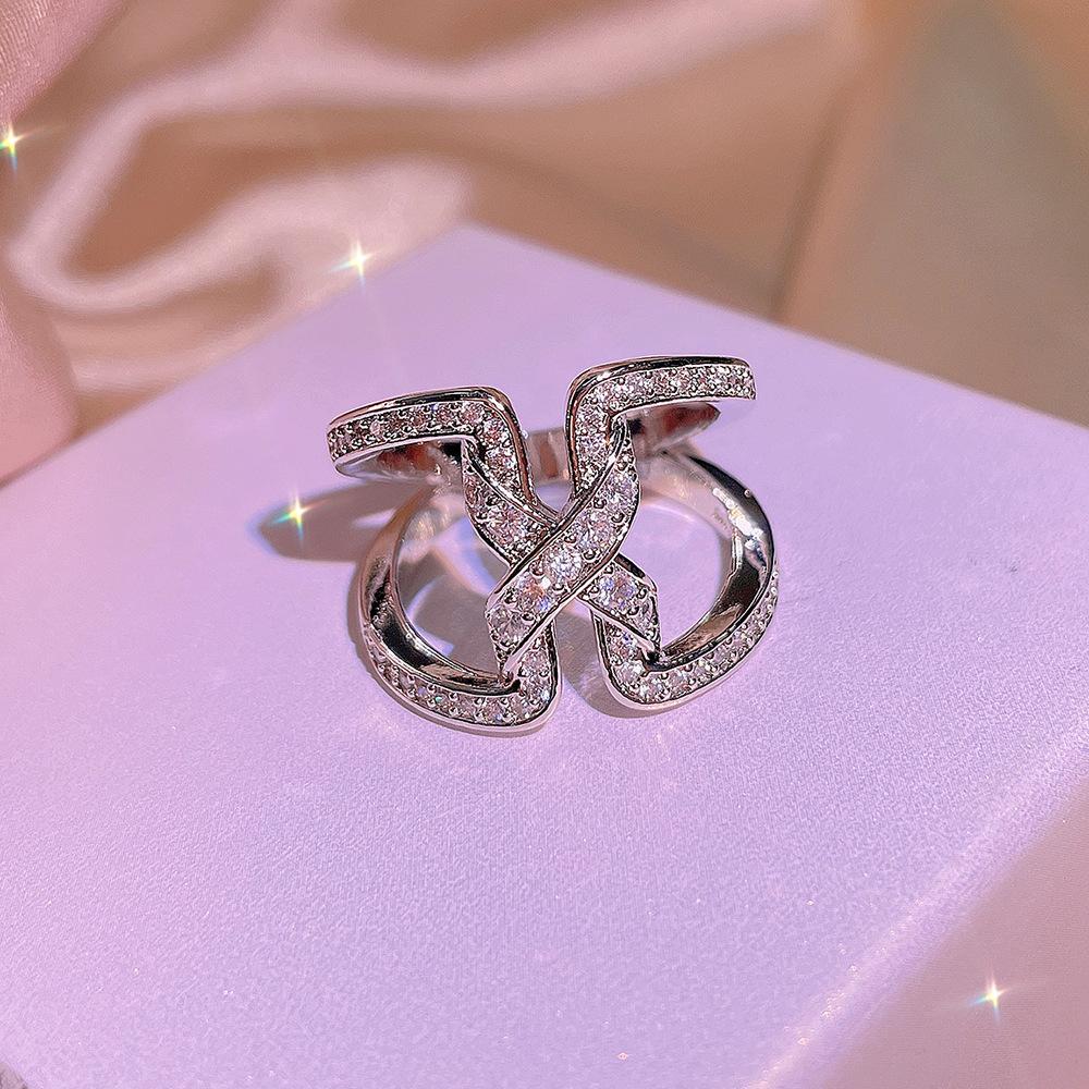 

креативное геометрическое кольцо из стерлингового серебра для женщин, кольцо с цирконом неправильной формы, ювелирный подарок на вечеринку, день рождения 10