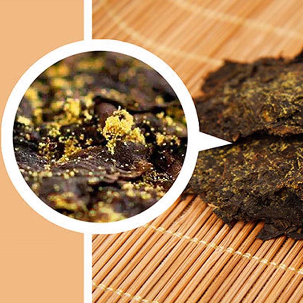 China Anhua Fu Brick Tea 1000g Golden Flower Black Tea Healthy Drink