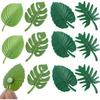 4Pcs Fridge Magnets ABS Mini Refrigerator Stickers Waterproof Fixing Refrigerator Magnets Tropical Leaves Fridge Stickers
